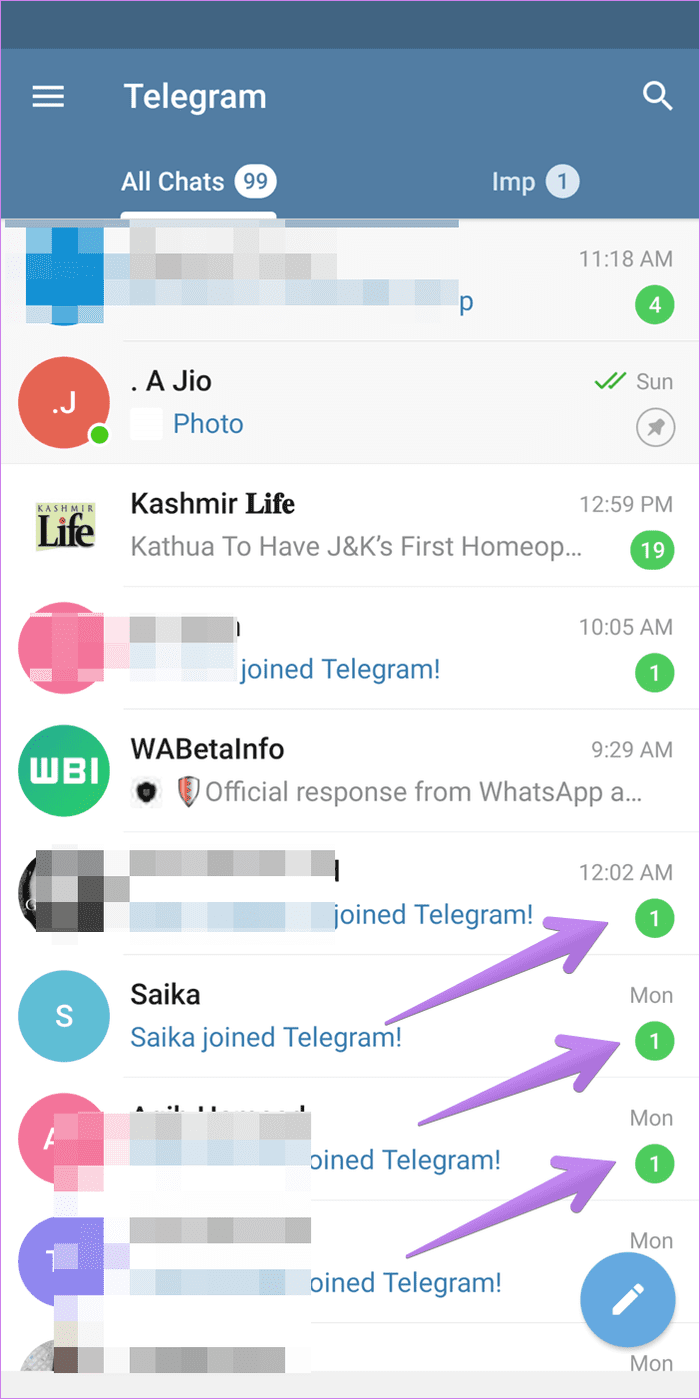پیام جوین تلگرام برای چه کسانی میرود؟