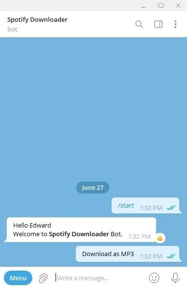 دانلود از اسپاتیفای با ربات تلگرام