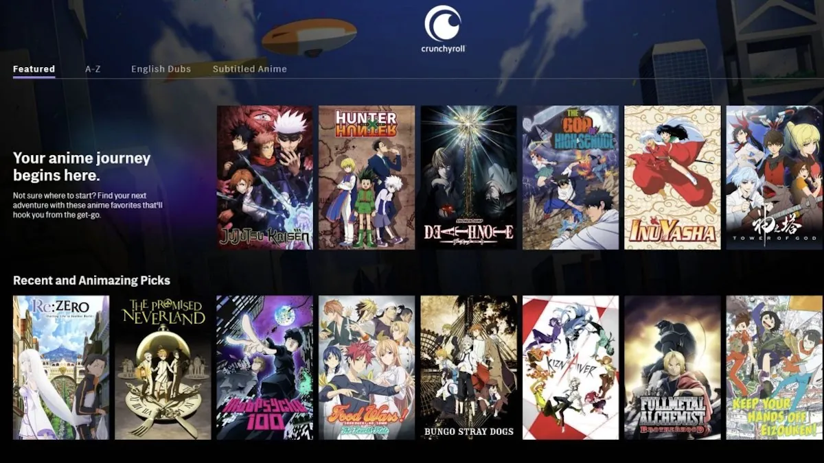اکانت Crunchyroll