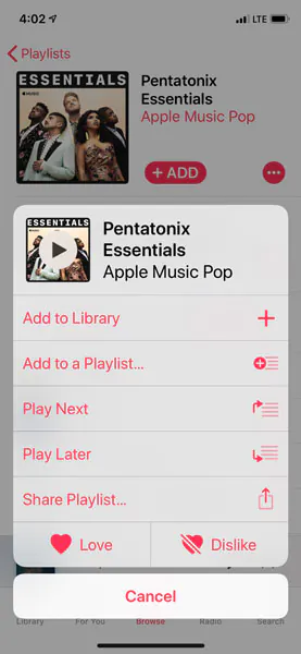 ویژگی های Apple Music